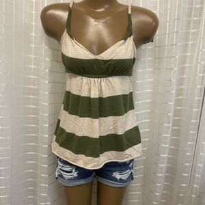 Banana Republic striped baby doll style top